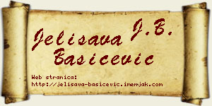 Jelisava Bašičević vizit kartica